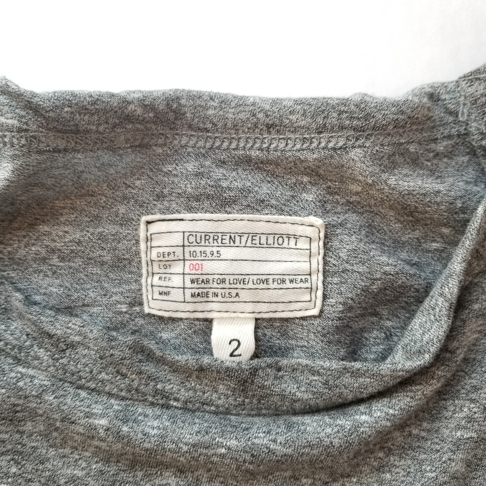 Current Elliott | The Double Ruffle Tee Medium - Picture 5 of 6